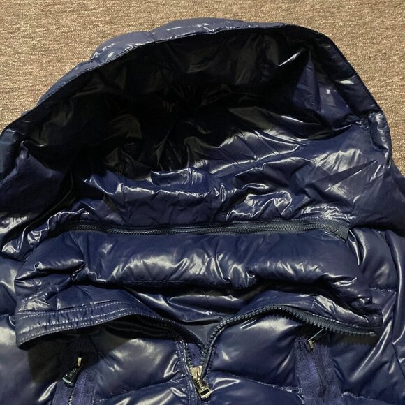 Polo Ralph Lauren Down Puffer Jacket Coat Youth Girls Size XL 16 Blue Hooded - Picture 5 of 12